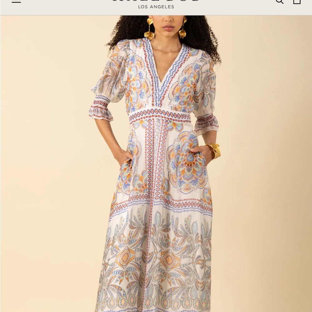 Hale Bob Multicolor Floral Maxi Dress